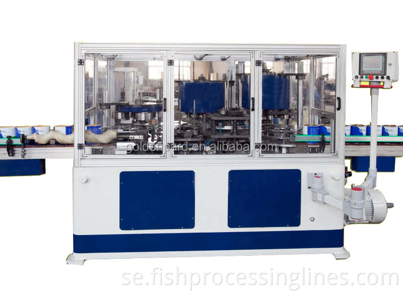 Högpresterande automatisk matburk tillverkande maskin produktionslinje tomatpasta burk tillverkning maskin